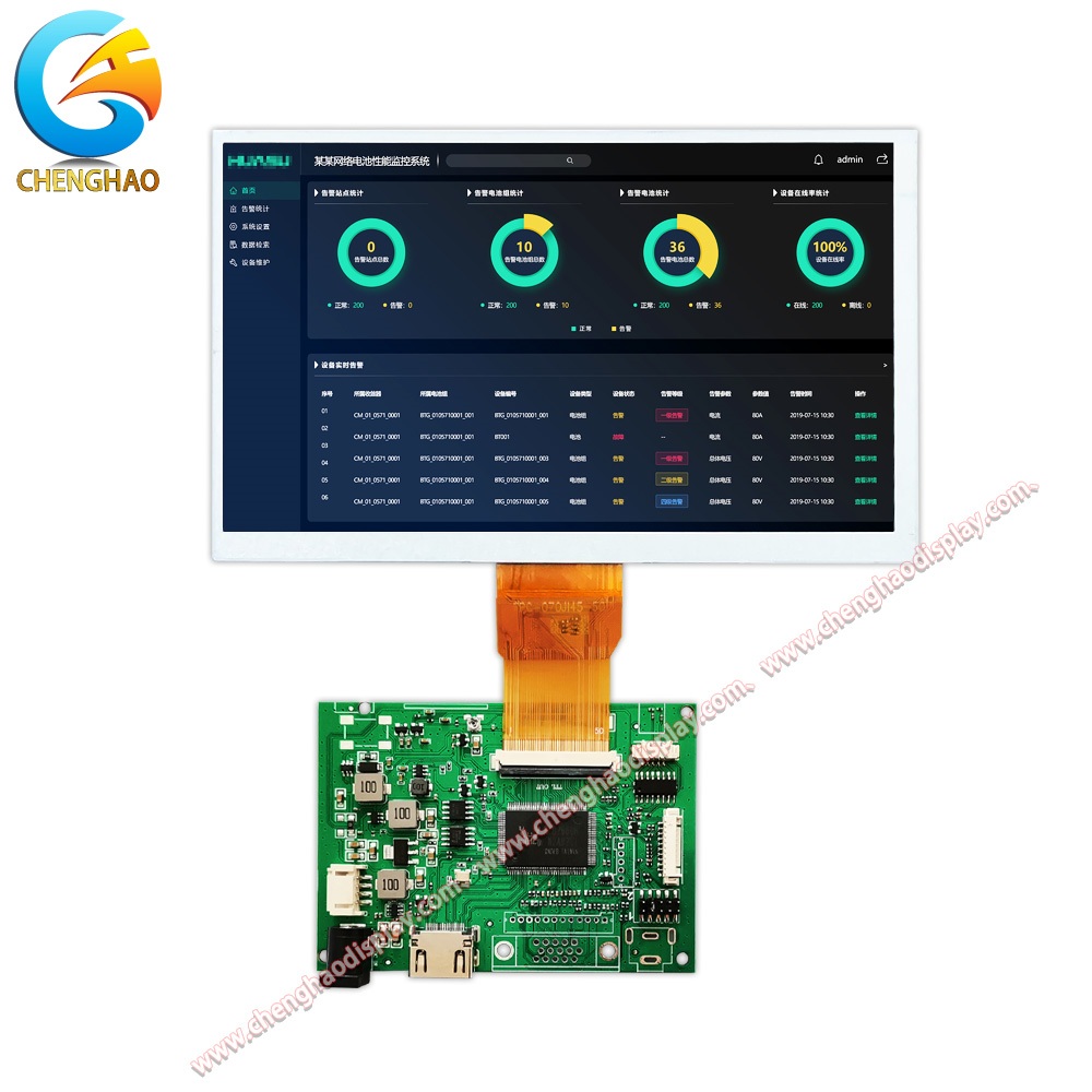 1000cd/m2 High Brightness 7.0 inch IPS TFT Display